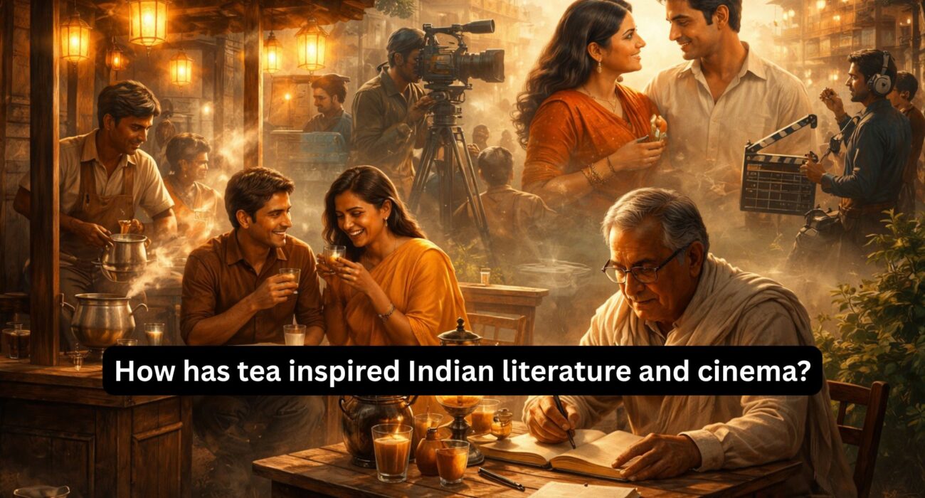 How has tea inspired Indian literature and cinema
